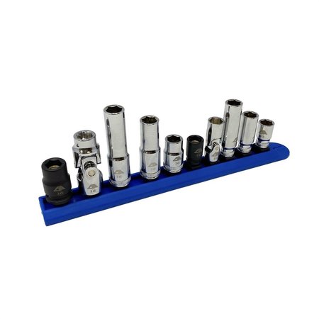 CTA MFG 10 mm Polished Chrome Socket Set - 10 Piece CT304379